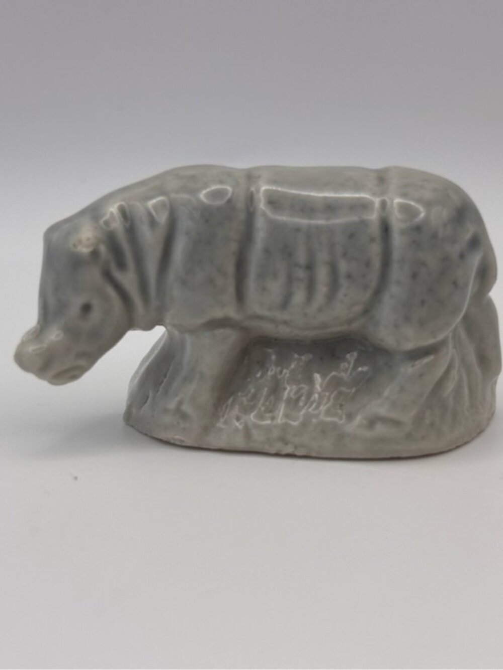 Wade England, Vintage Miniature Rhino Figurine, Porcelain Animal Trinket